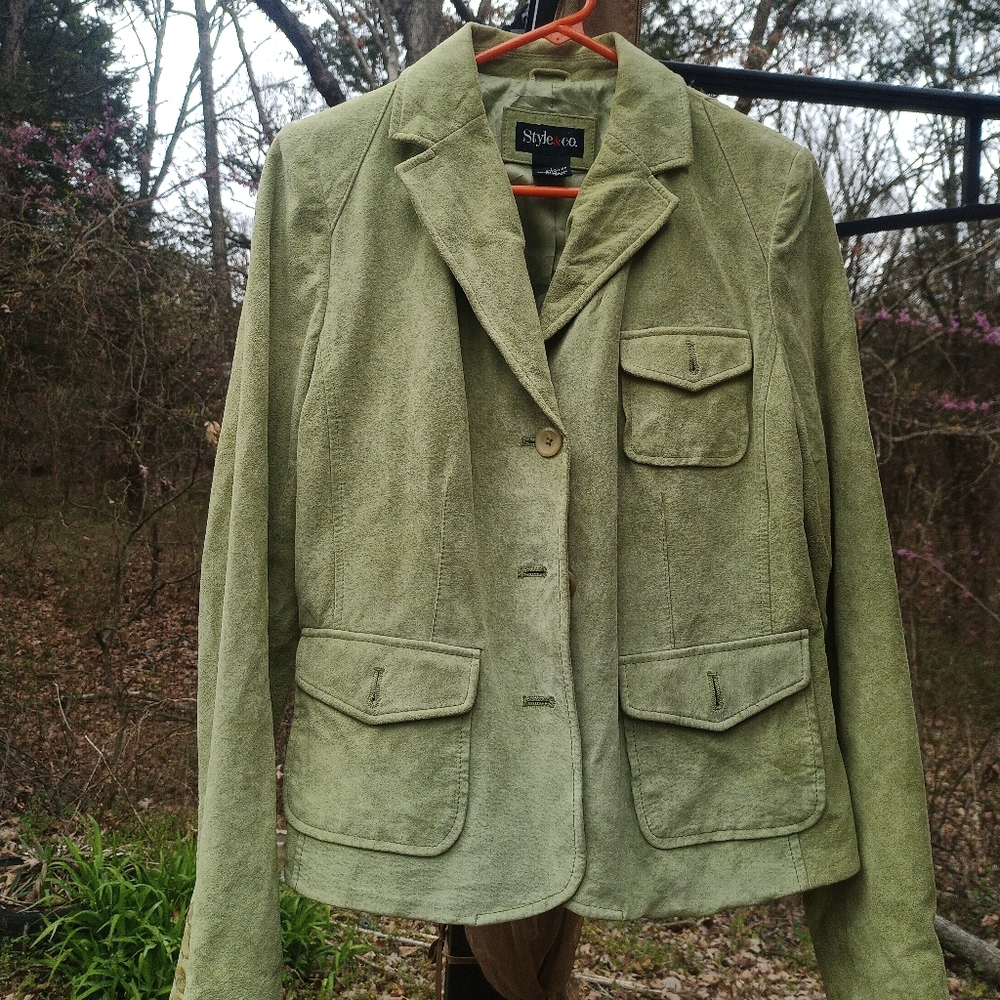 Genuine leather coat